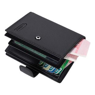 真皮头层牛皮钱包男款青少年大容量拉链多卡位大学生折叠卡包一体