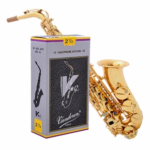 法国Vandoren弯德林 V12 灰盒中音萨克斯哨片 查询真伪2.5 3 3.5
