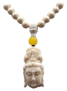 象牙果情侣项链吊坠招财镶嵌