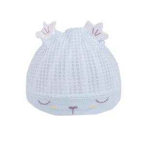 夏季薄款婴儿新生儿单层胎帽春秋空顶帽初生网眼薄帽子秋冬卤门帽