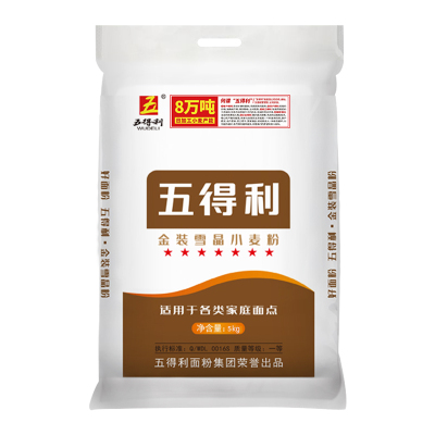 五得利面粉5kg七星雪晶包子用粉