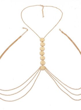 欧美复古身体链新品热销