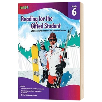 天才学生阅读练习册六年级 英文原版 Reading for the Gifted Student Grade 6 英文版 Flash Kids 进口原版英语书籍 哈考特