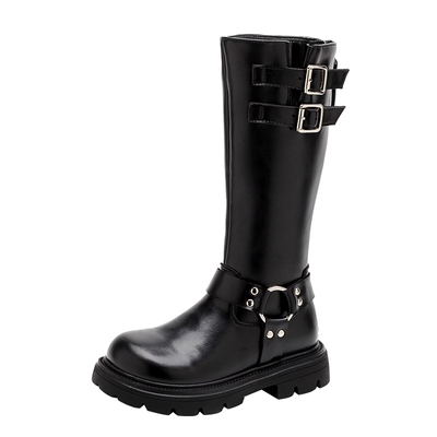 fvm女童鞋子儿童长靴子