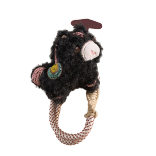 可爱卡通毛绒卷毛小马胸针装饰手机挂件萌趣学生百搭ins女款手机链绳百搭挂件通用ccd相机耳机套便携挂绳防丢