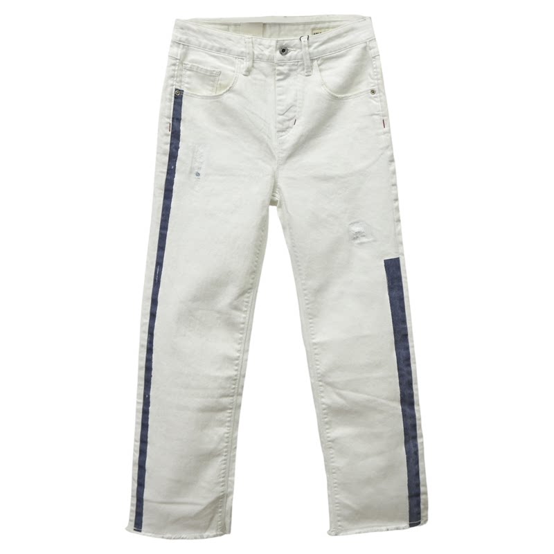 ABLEJEANS直筒九分春夏牛仔裤