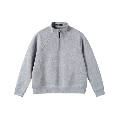 NYHSUGOO/南乙冬季半拉链加厚复合奥粒立领卫衣55032男士套头