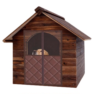 冬季加厚户外宠物狗窝流浪猫窝棉门帘防寒挡风防雨雪保暖大型犬舍