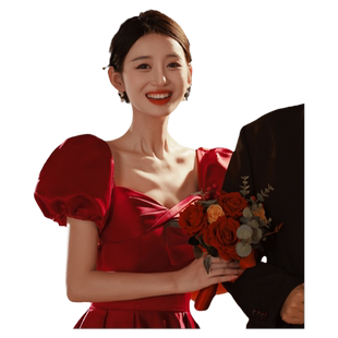 敬酒服新娘夏季高级感订婚连衣裙平时可穿回门服结婚礼服宴会气质