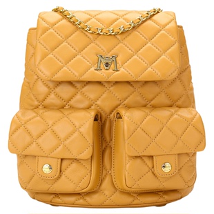 梦特娇女包羊皮菱格轻便双肩背包休闲通勤轻奢小香风单肩小背包