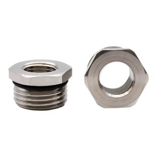 304不锈钢316变径环G3/4补芯内外螺纹连接转换接头NPT1/2缩径环