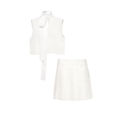 双轨虞书欣同款气质两件套装女