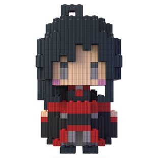 同人二创积木人魔道祖师系列高难度拼装小颗粒动漫手办3d模型