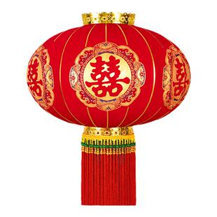 2026新款结婚庆喜字大红灯笼大门口一对阳台院子喜庆装饰户外挂件