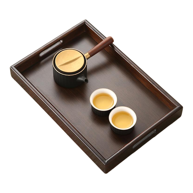 木质托盘家用日式长方形茶托盘