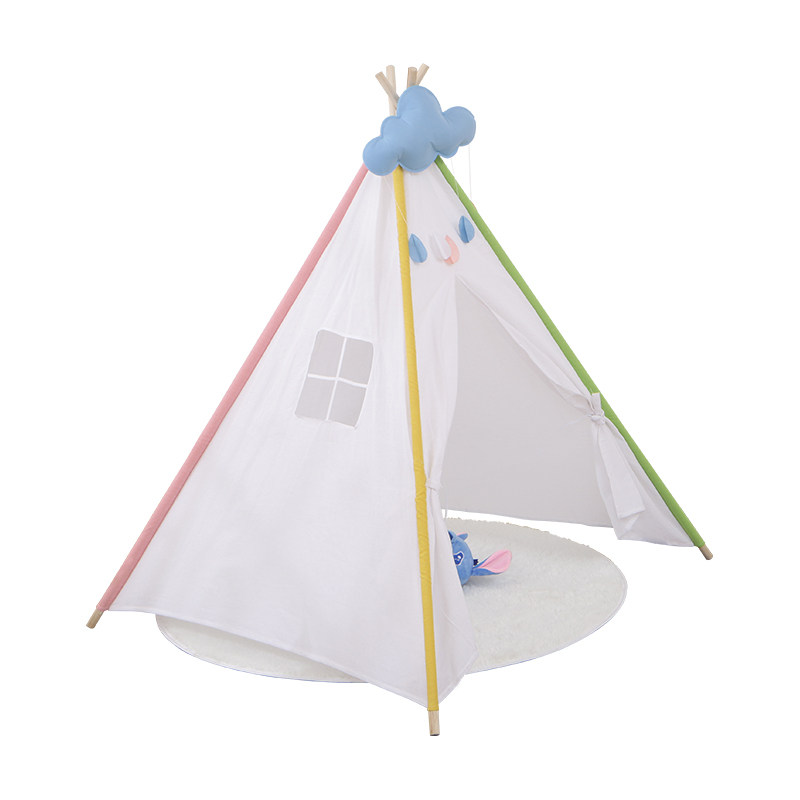 ins儿童拍照道具印第安小帐篷室内宝宝游戏屋户外diy绘画生日装饰
