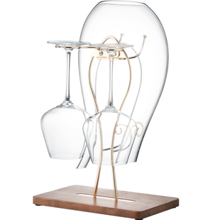 U型醒酒器红酒家用高级感水晶醒酒瓶葡萄红酒杯子大容量分酒扎壶