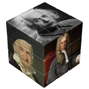 科学家爱因斯坦牛顿三阶创意魔方  魔方玩具教学周边学生益智礼物