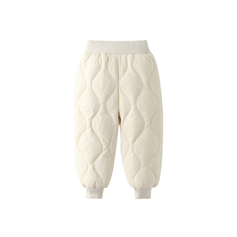 雅鹿冬装儿童羽绒裤女童男小童宝宝2025新款超轻防风裤子外穿保暖