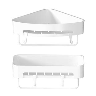 浴室卫生间置物架子免打孔厕所洗手洗漱台墙上三角收纳架洗澡壁挂