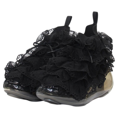 JennyFax 高筒蕾丝 BOUQUET MOON 小个子运动气泡隐形厚底增高鞋