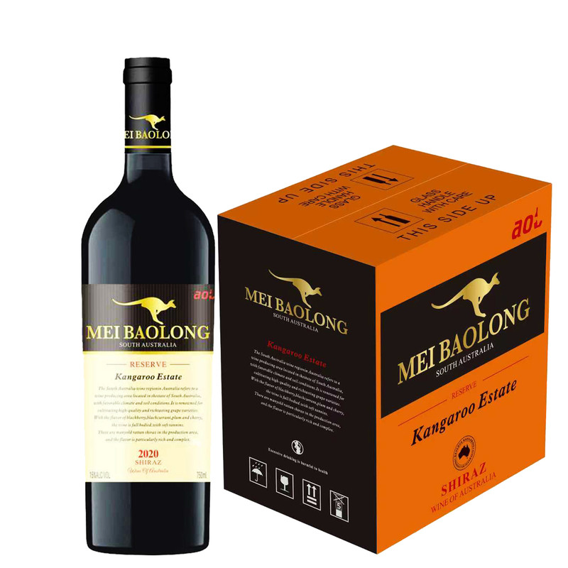 干红葡萄酒整箱澳大利亚正品可口袋鼠红酒750ml*6支原装高档进口