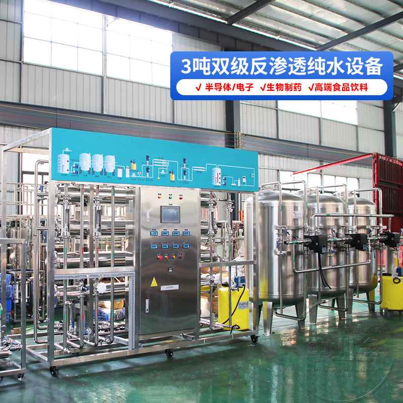 全自动净水装置纯净水设备双级ro反渗透制水机器电渗析软化水设备