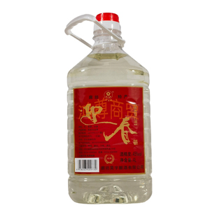 廊坊特产 迎春酒 45度 压排 桶装 酱香型 白酒 纯粮 可泡酒 4L/桶