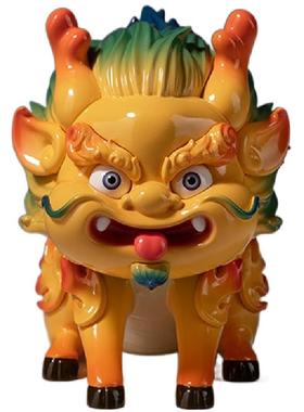 欢喜小将吉祥如意麒麟桌摆装饰