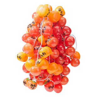 2025新年柿子灯春节蛇年装饰氛围灯气氛彩灯柿柿如意挂树灯满天星