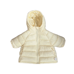 女童冬款连帽棉服套装女宝宝加厚保暖棉衣外套婴幼儿加绒条纹裤子