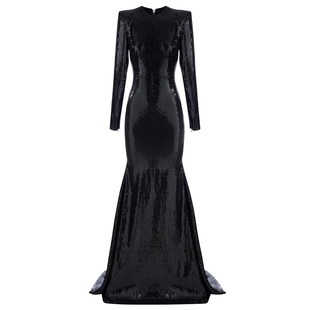 晚礼服高端大气年会主持人走秀红毯生日派对宴会连衣裙修身显瘦女