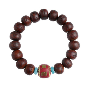 老凤眼菩提手串配饰男女尼泊尔精品天然原籽藏式文玩佛珠单圈手链