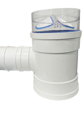 PVC160/200止回阀三通排水管烟机管止逆阀三通浴霸风机双止回三通