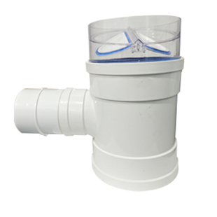 PVC160/200止回阀三通排水管烟机管止逆阀三通浴霸风机双止回三通