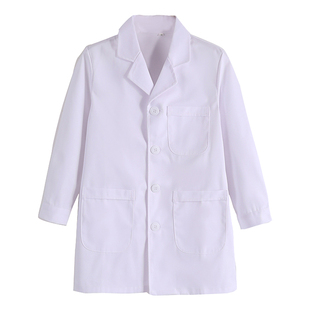 菱泉白大褂男医生工作服白大衣口腔诊所医护短袖夏季薄款医师服女