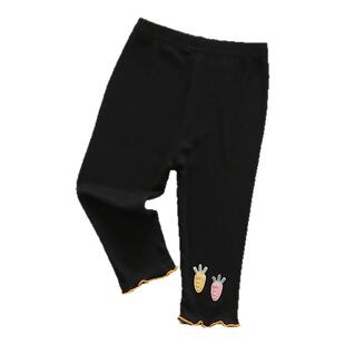 女童打底裤夏季薄款儿童弹力七分裤婴幼儿宝宝中小童透气裤子外穿