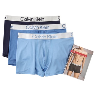 阿瞳牛社 Calvin Klein循环提花腰边防夹臀内裤CK男士透气平角裤