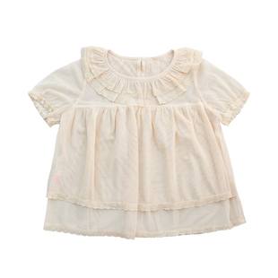 [无尽夏]lolita原创点纱衬衫亲肤百搭日常jsk内搭宽松大码洛丽塔