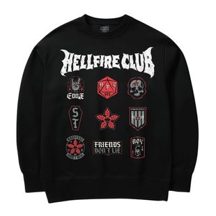 怪奇物语美剧Stranger Things魔王宽松落肩袖加绒卫衣男女宽松秋