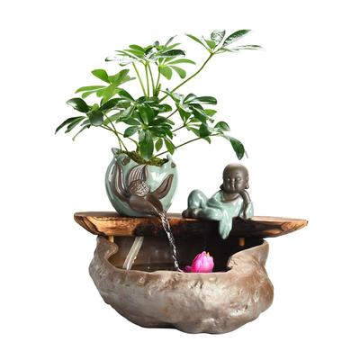 家居办公室小型乔迁礼物流水摆件