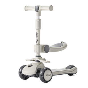 迈多米儿童滑板车1-3岁-6岁-12岁以上三合一可转弯可坐可骑滑滑车