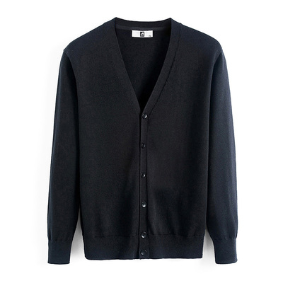 薄款开衫针织衫V领春秋季男士