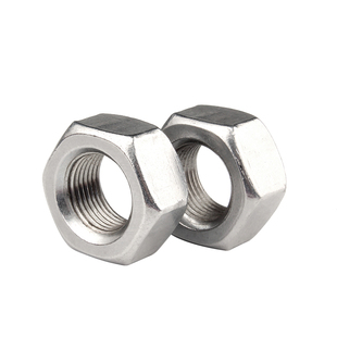 304不锈钢细牙螺母六角螺丝帽细丝螺帽M5M8M10M12M14M16M18-M30