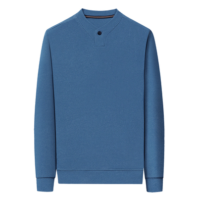 官方正品长袖t恤男德绒扣子卫衣