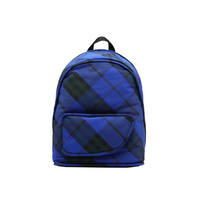 【自营】BURBERRY/博柏利男士格纹大号Shield双肩包休闲百搭背包