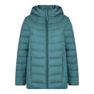 中老年轻薄款羽绒服女可脱卸拆帽加肥加大码妈妈装白鸭绒保暖外套