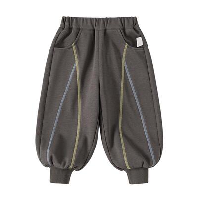 INSbobo时尚撞色走线束脚休闲裤