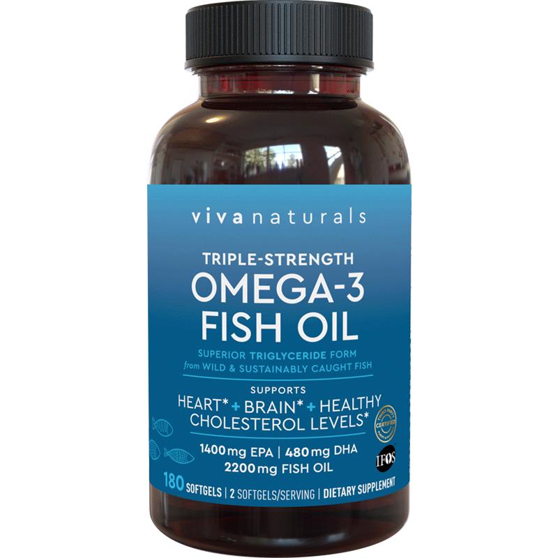 Viva原装进口高纯度含量rTG深海鱼油DPA天然omega3欧米伽3软胶囊