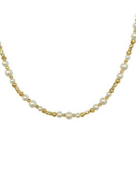 超闪~！满天星切花珍珠毛衣链